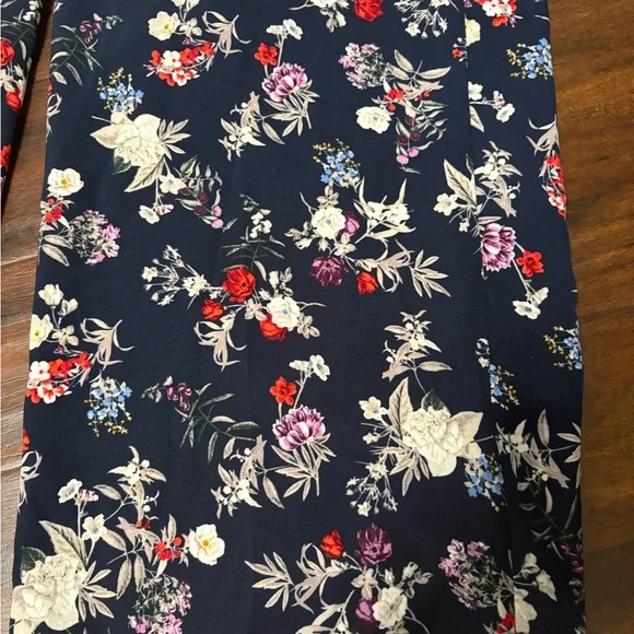Lane Bryant Pants- Navy Floral - Picture 2 of 10